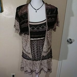 Caroline Bliss Knited Top W Matching Throw